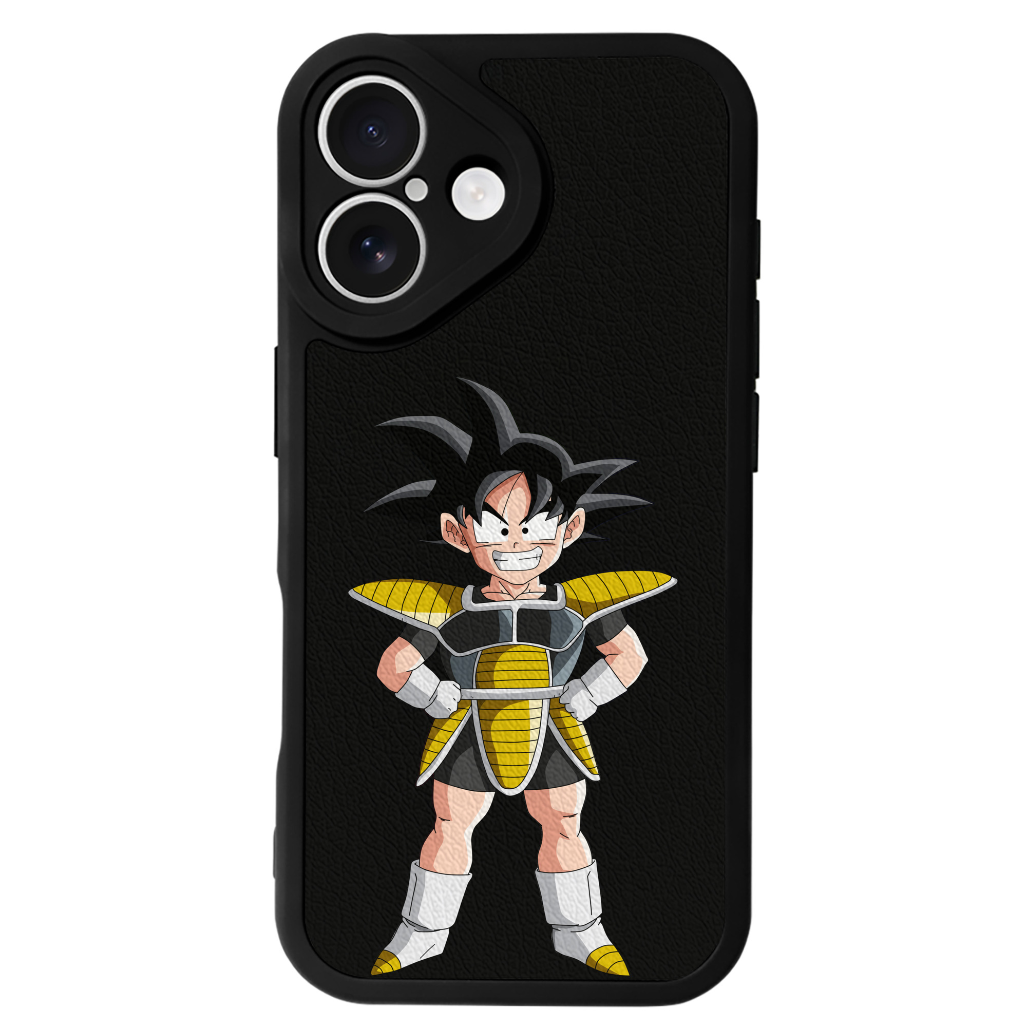 （画像用） ドラゴンボール 孫悟空（そん ごくう）Son Goku カカロット DRAGON BALL Kakarotto 【iPhone 16シリーズ対応】シリコンスマホケース（レザー調） 材質：シリコン